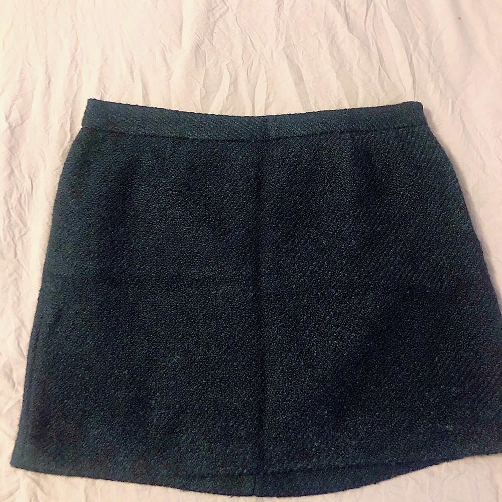 Wool mini skirt